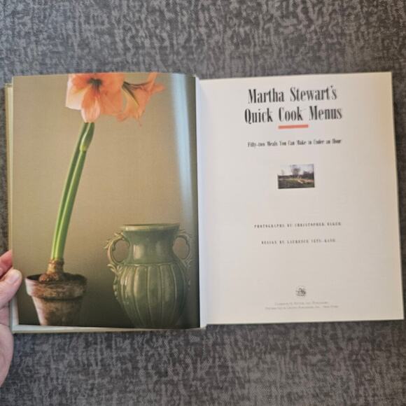 Martha‎ Stewart's Quick Cook Menus First Edition Fifty-two Meals 1988 Hardcover - Picture 6 of 14